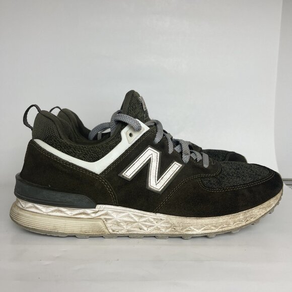 New Balance Mens 574 Sport Olive Green Suede Shoes Sneakers Size 10 D MS574BM - Picture 6 of 8